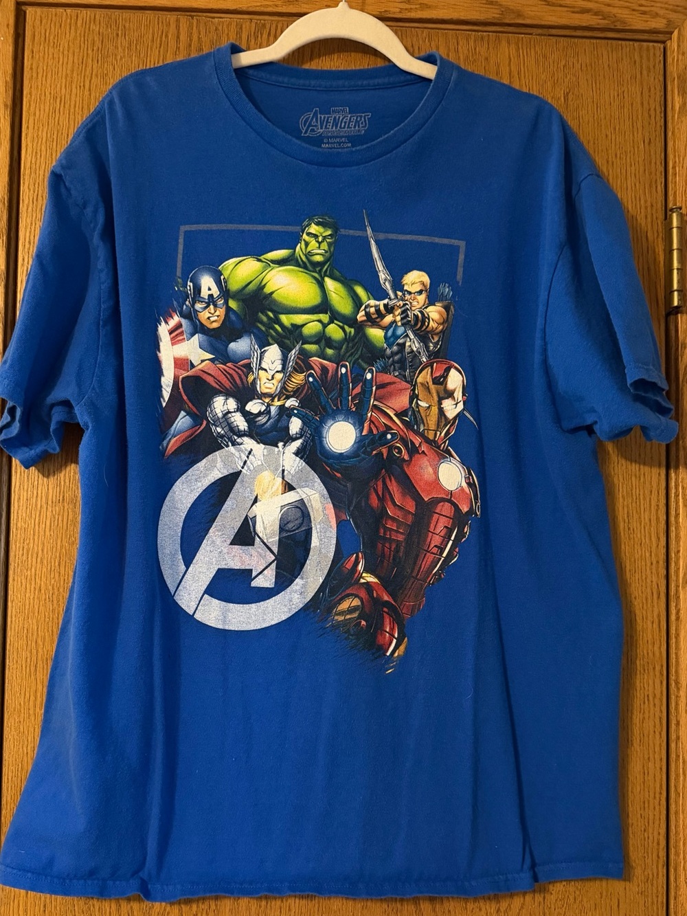 Marvel Blue Avengers Assemble Graphic Tee